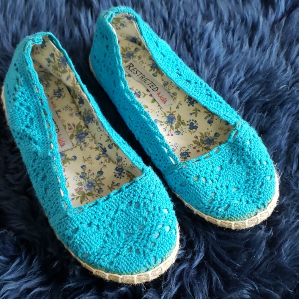 💥4-for-$10 Sale Girls Crochet SlipOn Espadrilles